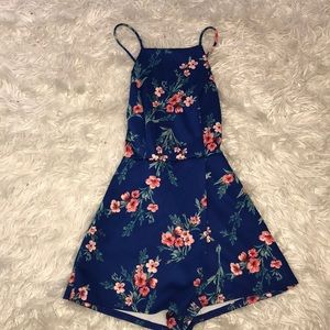 Floral Print Romper